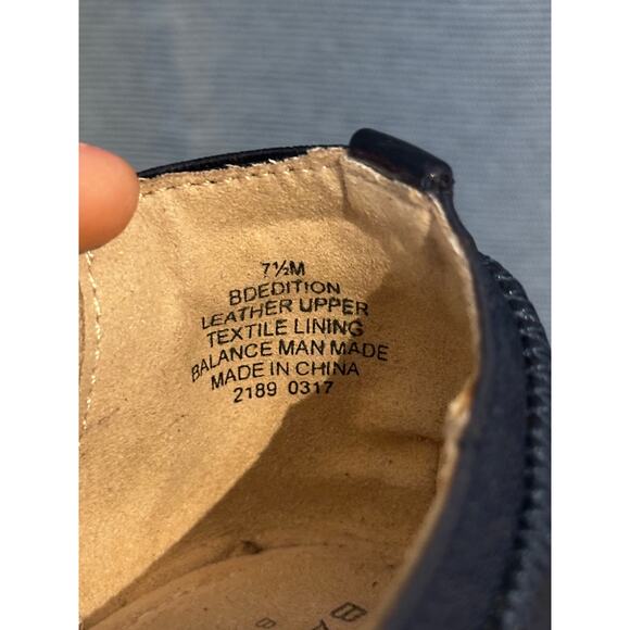 Bandalino Women's 7.5 Navy Ballet Flat Stretchy Comfort Shoe Tieks - Picture 10 of 10